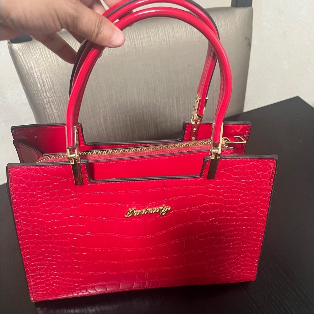 Stradivarius Red handbag with adjustable strap